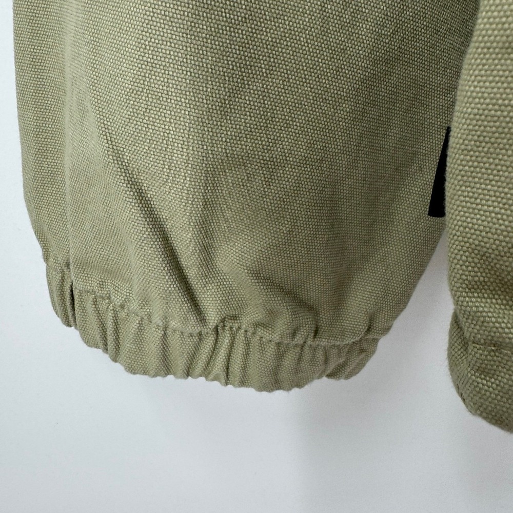 Vans Torrey Canvas Coach Jacket Men's XL Light Green Snap Front Cotton NEW - Picture 3 of 11